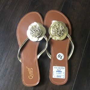 Gold Flower Sandal
